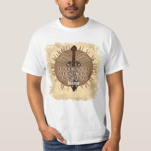カドゥケウス内科医 Tシャツ (正面)