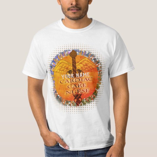 カドゥケウス 看護師 Tシャツ (正面)