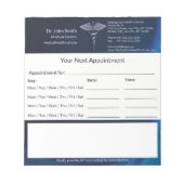 カドゥセウクロムダークホログラフメディカルアポイントメント ノートパッド (正面)