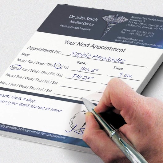 カドゥセウクロムダークホログラフメディカルアポイントメント ノートパッド