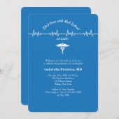 カドゥセウスとライフライン垂直招待状 招待状 (正面/裏面)