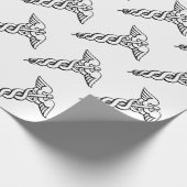 カドゥセウスの医学的記号 ラッピングペーパー (角)