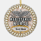 カドゥセウスカスタムナース登録オーナメント セラミックオーナメント (正面)