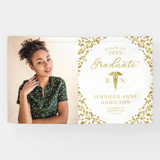 カドゥセウスナース医学部卒業バナー 横断幕 (横)