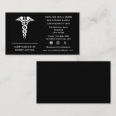 カドゥセウスナース医師心臓専門医 名刺 (正面/裏面)