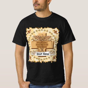 カドゥセウス公衆衛生ナースカスタムナースTシャツ Tシャツ