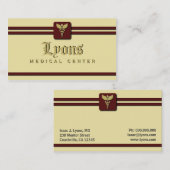 カドゥセウス医科医気に医用クリームと赤 名刺 (正面/裏面)