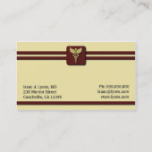 カドゥセウス医科医気に医用クリームと赤 名刺 (裏面)