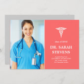 カドゥセウス医科卒業写真招待状 招待状 (正面/裏面)