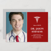 カドゥセウス医科卒業写真招待状 招待状 (正面/裏面)