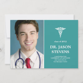カドゥセウス医科卒業写真招待状 招待状
