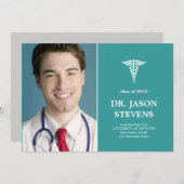 カドゥセウス医科卒業写真招待状 招待状 (正面/裏面)