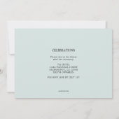 カドゥセウス医科卒業写真招待状 招待状 (裏面)