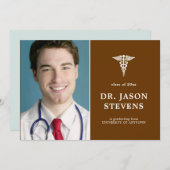 カドゥセウス医科卒業写真招待状 招待状 (正面/裏面)