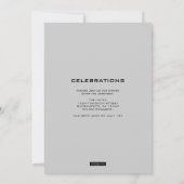 カドゥセウス医科卒業招待状 招待状 (裏面)