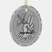 カドゥセウス平和医 セラミックオーナメント (右)