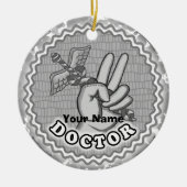 カドゥセウス平和医 セラミックオーナメント (正面)