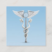 カドゥセウス歯科鏡白歯ブラシメディカル スクエア名刺 (正面)