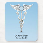 カドゥセウス白歯科鏡歯ブラシメディカル マウスパッド (正面)