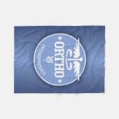 カドゥセウス直交2 フリースブランケット (正面(横))