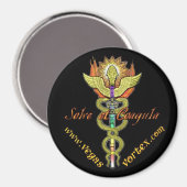 カドゥセウス磁石を解決 マグネット (正面/裏面)