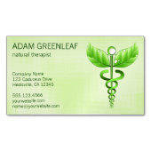 カドゥセウス自然セラピスト名刺マグネット マグネット名刺 (正面)