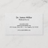 カドゥセウス記号の医療プロフェッショナル 名刺 (裏面)