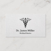 カドゥセウス記号の医療プロフェッショナル 名刺 (正面)