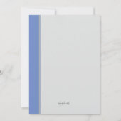 カドゥセウス記号ブルートリム卒業招待状 招待状 (裏面)