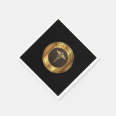 カドゥセウス記号メディカルスクール卒業 スタンダードカクテルナプキン (角)