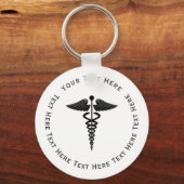 カドゥセウス記号 キーホルダー (正面)