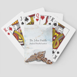 カドゥセウス銅バラメディカル金ゴールドラグジュアリーマーブル トランプ