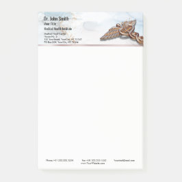 カドゥセウス銅バラ金ゴールドメディカルラグジュアリーマーブル ポストイット