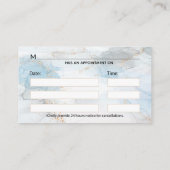 カドゥセウス銅バラ金ゴールドメディカルラグジュアリーマーブル 予約カード (裏面)