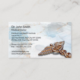 カドゥセウス銅バラ金ゴールドメディカルラグジュアリーマーブル 予約カード