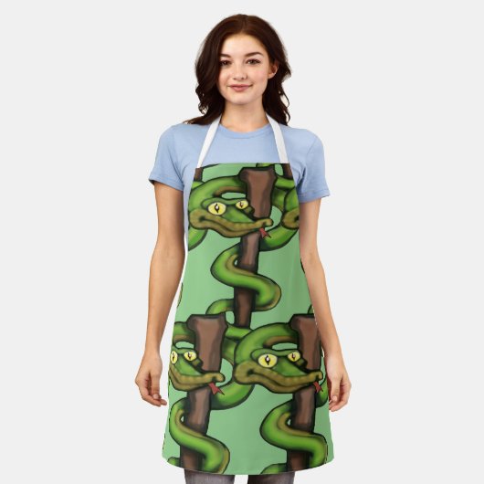 カドゥセウス エプロン (着用した状態)