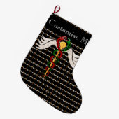 カドゥセウス(フルカラー) ラージクリスマスストッキング (正面 (吊り時))