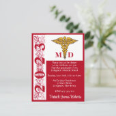 カドゥセウス・レッド&ホワイト医学部卒業 招待状 (スタンド正面)