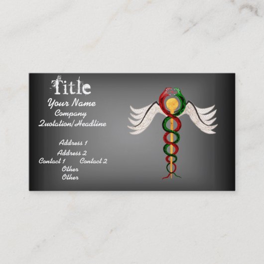 カドゥセウス 名刺 (正面)