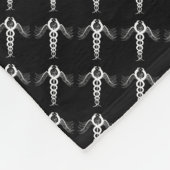 カドゥセウス（白） フリースブランケット (角)