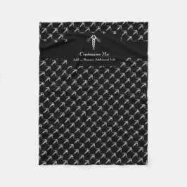 カドゥセウス（白） フリースブランケット