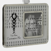 カドゥセウス(黒) シルバープレートフレームオーナメント (右)