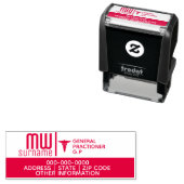 カドゥセウスDIY医療プロフェッショナルロゴブランド セルフインキングスタンプ (インサイチュ)