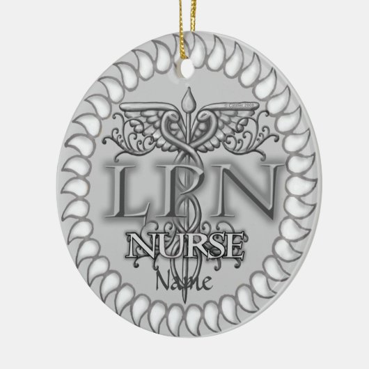 カドゥセファンシーウスLpnナースカスタムナースオーナメント セラミックオーナメント (左)