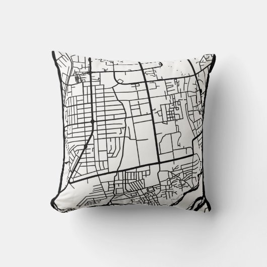 カドゥナ ナイジェリア 市地図 クッション (正面)