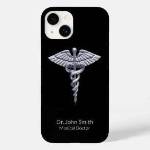カドゥーセスシルバーのブラッククラッシー・メディカル Case-Mate iPhone 14ケース