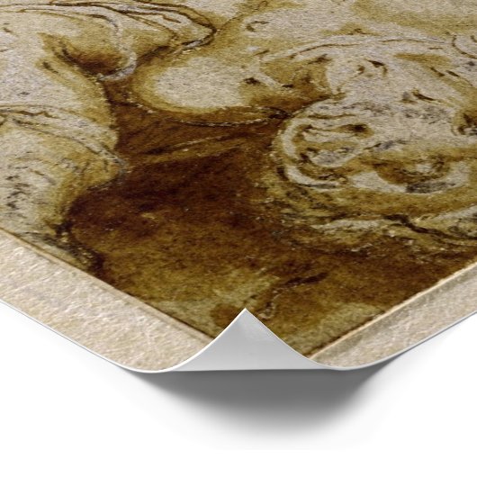 カドマスがドラゴンを攻撃しようとしている ポスター (角)