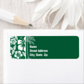 カドミウムグリーン熱帯ハイビスカス;ヤシ ラベル (インサイチュ)