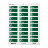 カドミウムグリーン熱帯ハイビスカス;ヤシ ラベル (フルシート)