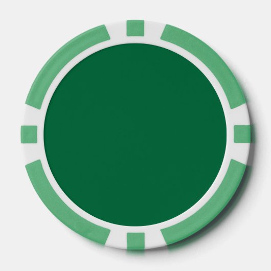 カドミウムグリーン（単色） ポーカーチップ (正面)
